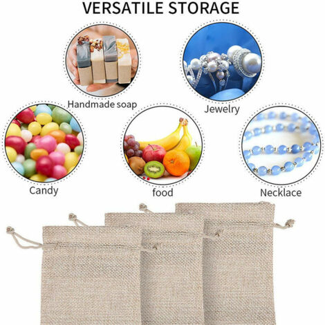 Calendrier De L'avent Vide DAHI Jute Sac à Cordon 20 X 30 Cm Pochettes Sachets En Lin Chanvre 12pcs Calendrier De L'Avent Sac En Tissu, Sachets En Jute Mariage Sacs Cadeau Avec