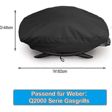 Housse pour barbecue Weber Q2000/Q2200/Q200, imperméable