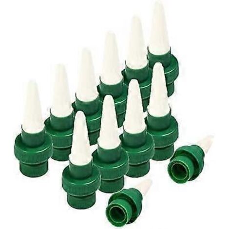Kit d'irrigation goutte à goutte, 12 piquets d'arrosage automatique, système d'arrosage automatique pour plantes, fleurs et arrosage goutte à goutte en céramique pour une utilisation intérieure et ext (1/5)