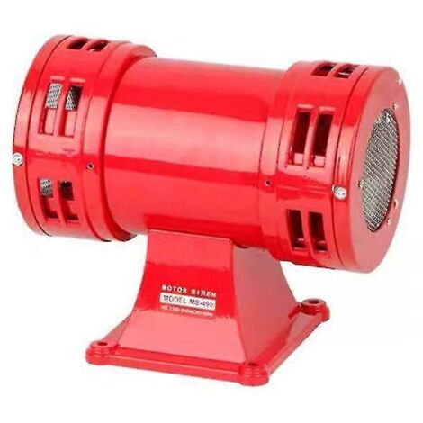 Alarme moteur MS-490 Alarme de défense aérienne électrique bidirectionnelle Klaxon d'alarme à décibels élevés