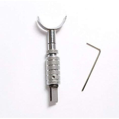 Couteau à cuir pivotant réglable en acier inoxydable, pratique et facile à utiliser pour le travail du cuir (1/5)