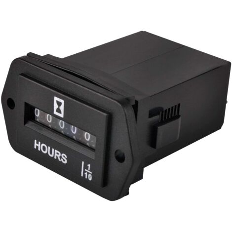 Compteur Horaire Mécanique DC 6-80V pour les équipements Alimentés en Courant Continu tels que les Voiturettes de Golf,les VTT et tout autre équipement Alimenté par Batterie