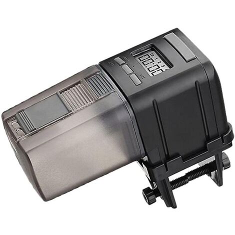 Distributeur automatique de nourriture pour aquarium, numérique, avec minuterie intelligente et ceinture.