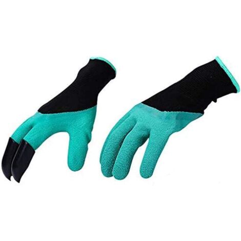 Gants de jardinage, gants de jardinage en plastique ABS imperméables et résistants à l'usure, avec griffes pour creuser et planter (1 paire) (1/5)