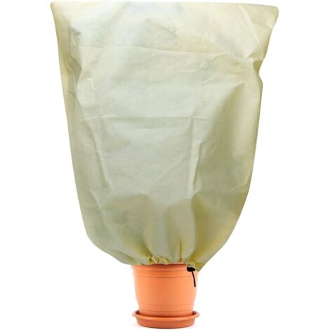 Winter Cover for Plants, Winter Protection for Plants, Non-Woven Winter Cover, Frost Protection for Potted Plants and Roses (100 80cm) (1/5)