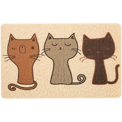 Tapis pour Litière pour Chat, Bac à Litière, Tapis Anti-Chats pour Cage, Tapis pour Pattes de Chat 40 x 60 cm (1/5)