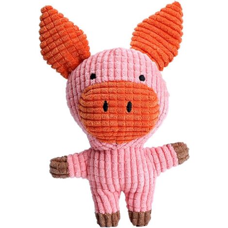 Peluche Lapin, Vache, Éléphant, Assortiment de Jouets Mignons pour Chiens et Chats 2020CM (1/5)