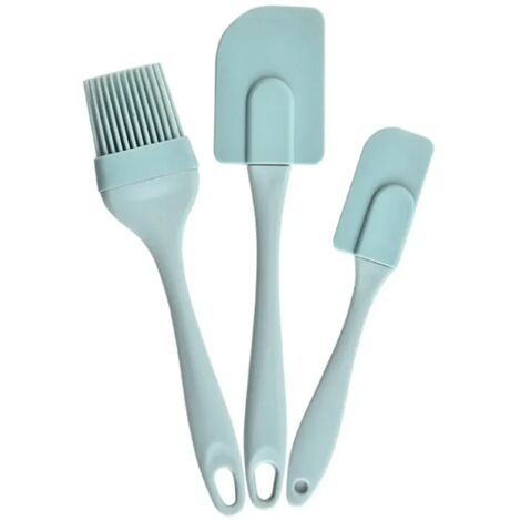 Offre spéciale : lot de 3 spatules en silicone pour crème, beurre, beurre et huile, idéales pour la pâtisserie et le pain. (1/5)