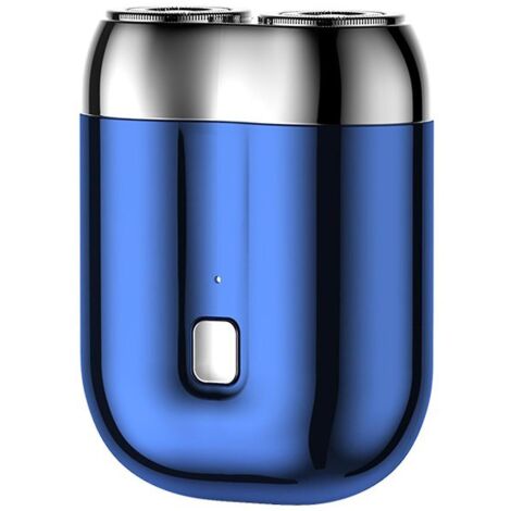 Mini rasoir électrique portable pour homme, rechargeable par USB, bleu (1/5)