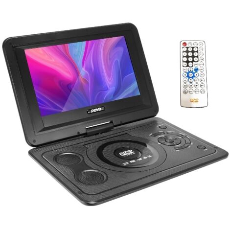 Lecteur DVD/MP4 portable 13,9 pouces pour voiture, écran LED HD, rotation à 270°, rechargeable par USB