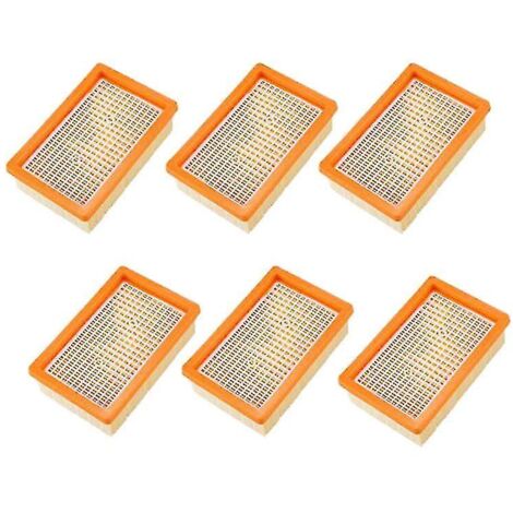 Filtres pour aspirateurs Kärcher MV4, MV5, MV6, WD4, WD5 et WD6, lot de 6 (1/5)