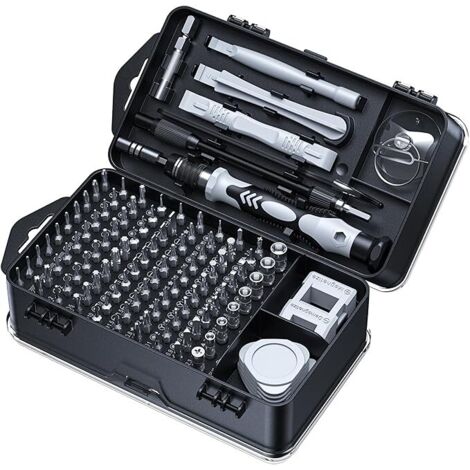 Jeu de 115 tournevis de précision [ultra durable] kit de mini outils de réparation magnétiques professionnels petits tournevis (1/5)