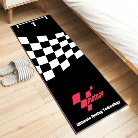 Tapis d'exposition pour moto 60 x 200 cm, antidérapant, idéal pour les passionnés de moto. Tapis décoratif, résistant aux taches et facile à nettoyer