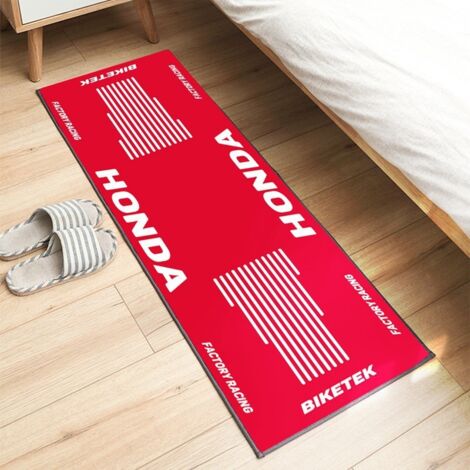 Tapis d'exposition pour moto 60 x 200 cm, antidérapant, idéal pour les passionnés de moto. Tapis décoratif, résistant aux taches et facile à nettoyer