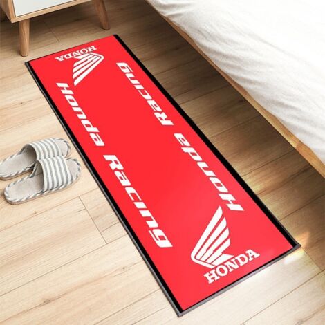 Tapis d'exposition pour moto 60 x 200 cm, antidérapant, idéal pour les passionnés de moto. Tapis décoratif, résistant aux taches et facile à nettoyer