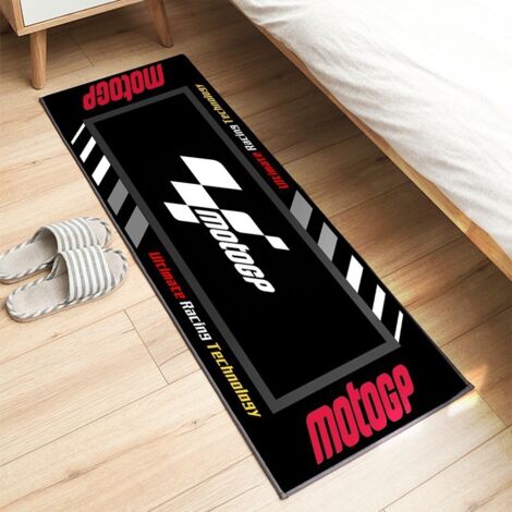Tapis d'exposition pour moto 60 x 200 cm, antidérapant, idéal pour les passionnés de moto. Tapis décoratif, résistant aux taches et facile à nettoyer
