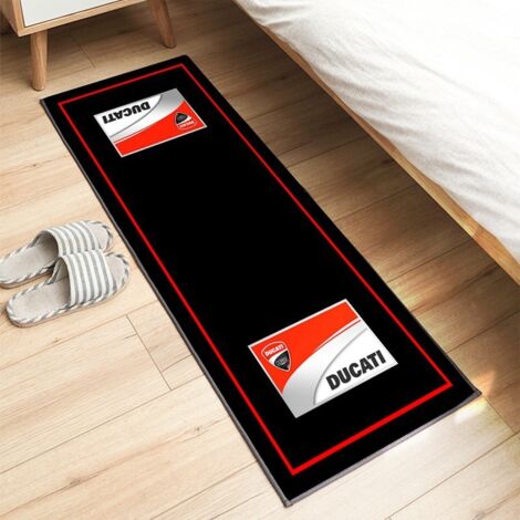 Tapis d'exposition pour moto 60 x 200 cm, antidérapant, idéal pour les passionnés de moto. Tapis décoratif, résistant aux taches et facile à nettoyer