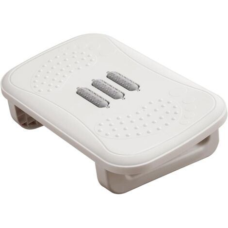 Repose-pieds à rouleaux de massage - Repose-pieds antidérapant pour bureau, adapté au bureau/à la maison, support rembourré à angle fixe, améliore la posture et la circulation sanguine, confortable po (1/5)