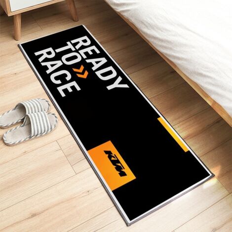 Tapis d'exposition pour moto 60 x 200 cm, antidérapant, idéal pour les passionnés de moto. Tapis décoratif, résistant aux taches et facile à nettoyer