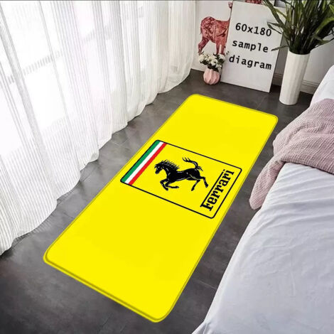 Tapis d'exposition pour moto 60 x 200 cm, antidérapant, idéal pour les passionnés de moto. Tapis décoratif, résistant aux taches et facile à nettoyer