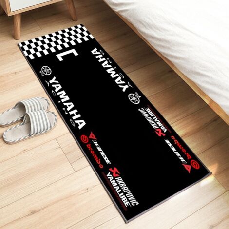 Tapis d'exposition pour moto 60 x 200 cm, antidérapant, idéal pour les passionnés de moto. Tapis décoratif, résistant aux taches et facile à nettoyer