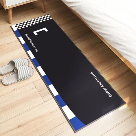 Tapis d'exposition pour moto 60 x 200 cm, antidérapant, idéal pour les passionnés de moto. Tapis décoratif, résistant aux taches et facile à nettoyer