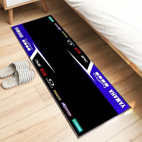Tapis d'exposition pour moto 60 x 200 cm, antidérapant, idéal pour les passionnés de moto. Tapis décoratif, résistant aux taches et facile à nettoyer