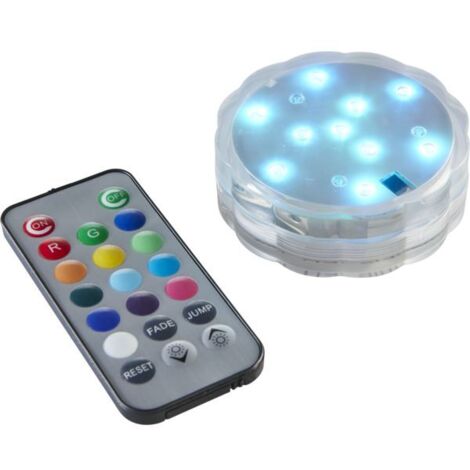 LUMIÈRE LED COULEUR BOUGIE À EAU / 7cm / Batterie / IP65 (1/5)