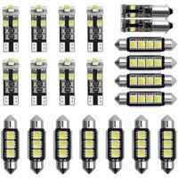 Ampoule LED 6000-8000K 12V blanche mini ampoule intérieure pour éclairage de plaque d'immatriculation de voiture