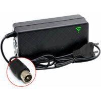 24V 2A Velo Electrique Velo Chargeur De Batterie Au Lithium Intelligent Sortie 29.4V 2A Chargeur Port Cc Chargeur Rapide Avec Ventilateur De Refroidissement, Prise Rca
