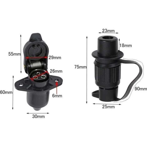 Testeur Prise Remorque 7 Broches Tester Fiche 7pole Pour Câblage Feux