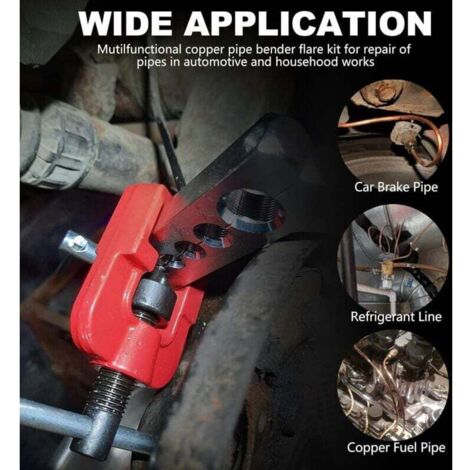 Evasement Conduite De Frein VEVOR Outil D'évasement Pour Conduites De Frein - 4 Matrices (4,75 à 9,5 Mm) - Professionnel Et Fiable Outil Plomberie