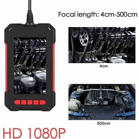 Caméra Endoscope Numérique Étanche 5 M – Écran IPS 4,3 Pouces 1080P, IP67, Batterie 3000 MAh, Pour Inspection Canalisation, Moteur, Plomberie (Bleu)