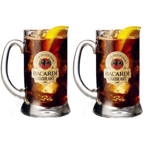 Lot de 2 verres Bacardi Oakheart - Verres à cocktail