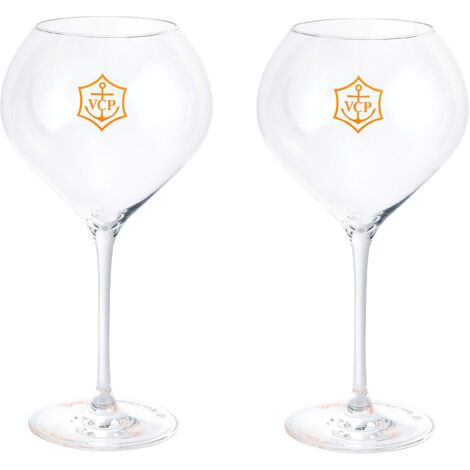 Veuve Clicquot - Lot de 2 flûtes à champagne en acrylique