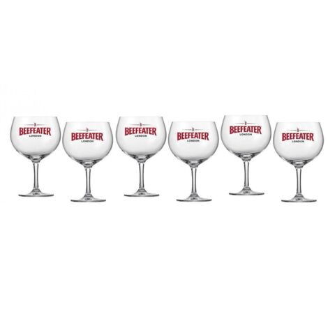 Beefeater - Lot de 6 verres piscine 50 cl - Hauteur 19,2 cm - Neufs
