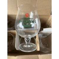 Lot de 6 verres à bière Hommel Bier - 25 cl - Logo rouge - Neufs