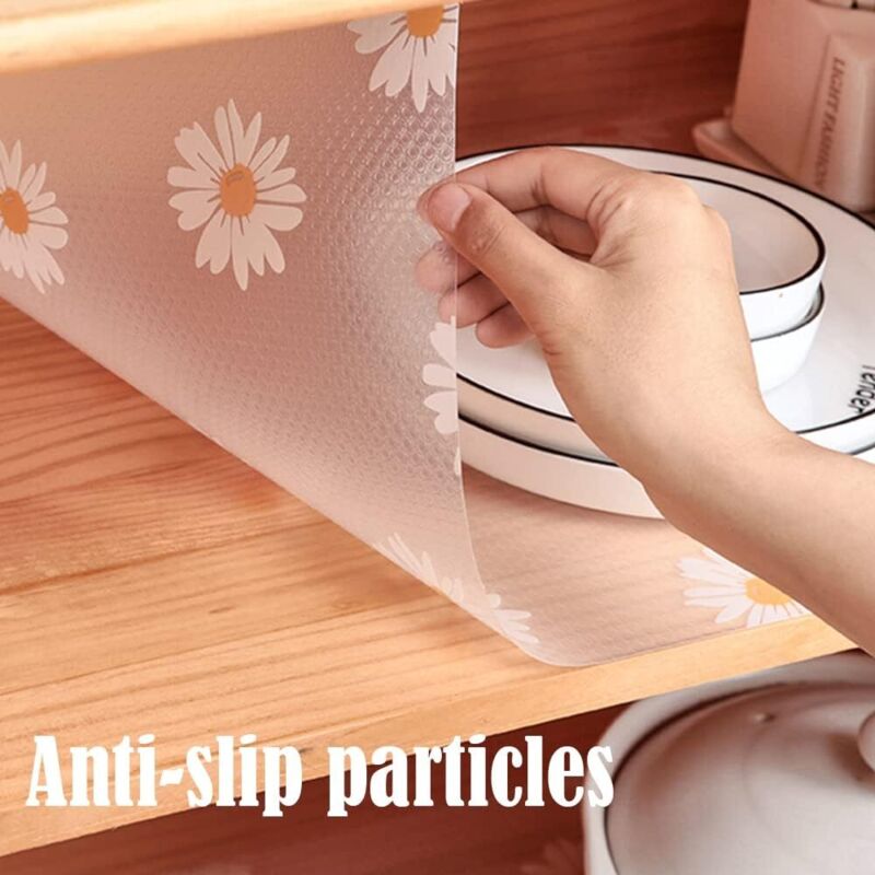 Tapis Fond De Tiroir Antidérapant EVA 30x300cm - Protection Placard Réfrigérateur Étagère