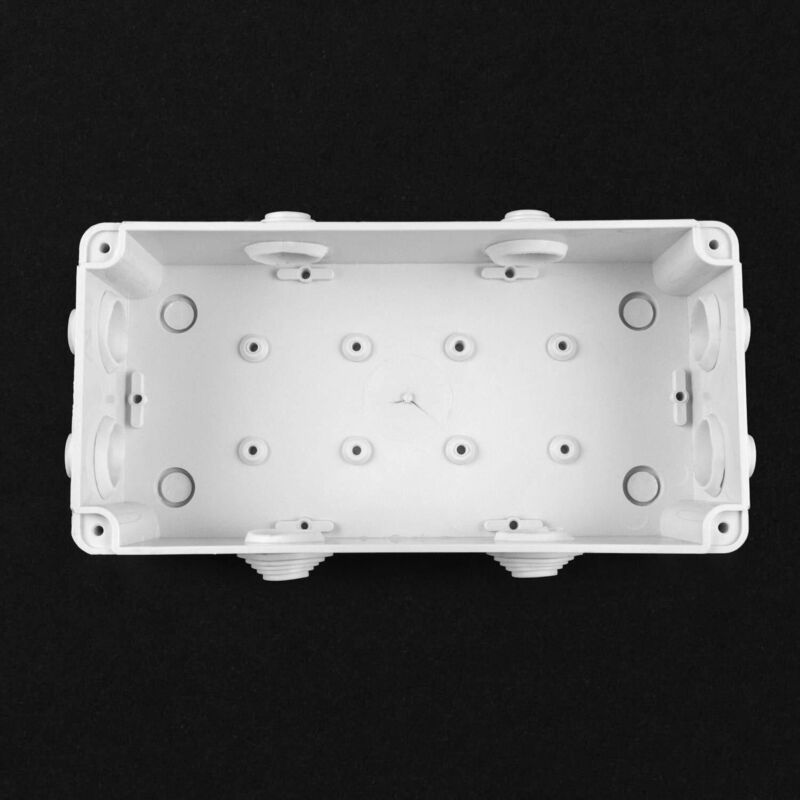 Lot De 12 Boîtes De Dérivation étanches 7 Entrées - 100x100x50mm - Couvercle à Vis