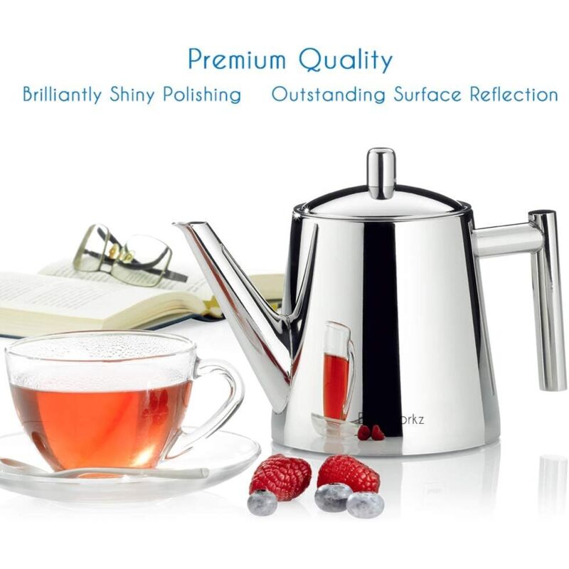 Théière en Acier Inoxydable, Cafetière, Bouilloire, Pichet