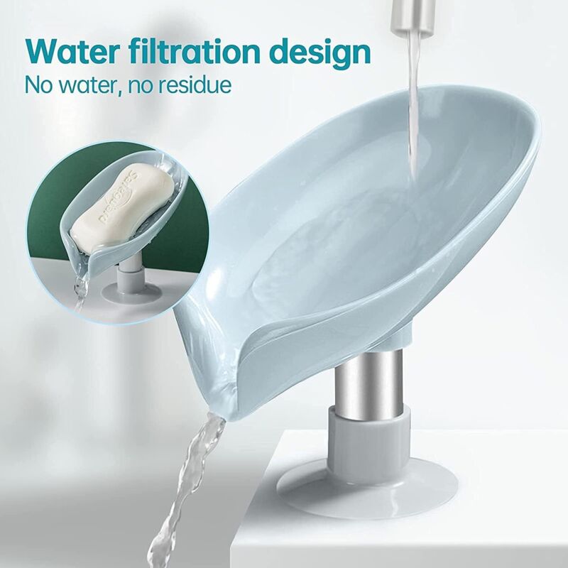 Porte-Savon à Ventouse Ulable - Lot De 2, Acier Inoxydable 304, Pour Salle De Bain & Cuisine Sans Percer