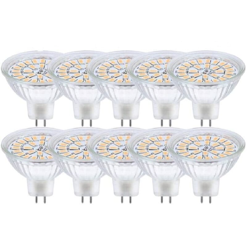 DiCUNO Ampoule LED GU10, Blanc chaud 2700K, 5W, équivalent 50W lampe halogène, 400LM, Ampoule