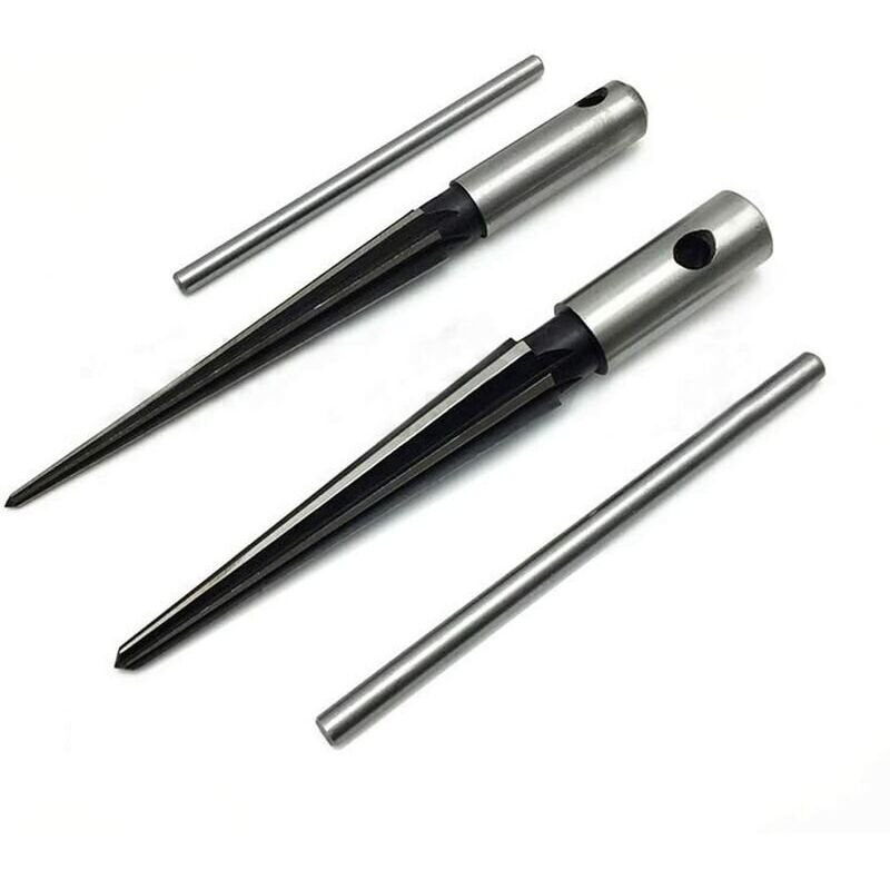 Alésoir Conique à Main 3-13 Mm + 5-16 Mm – Acier 45# – Pour Élargir, Chanfreiner, Ébavurer Bois & Métal