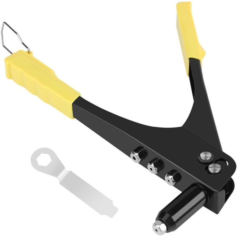 Pince à River Manuelle Jaune - Pour Rivets De 2,4 à 4,8 Mm - En Acier, Garantie 1 An