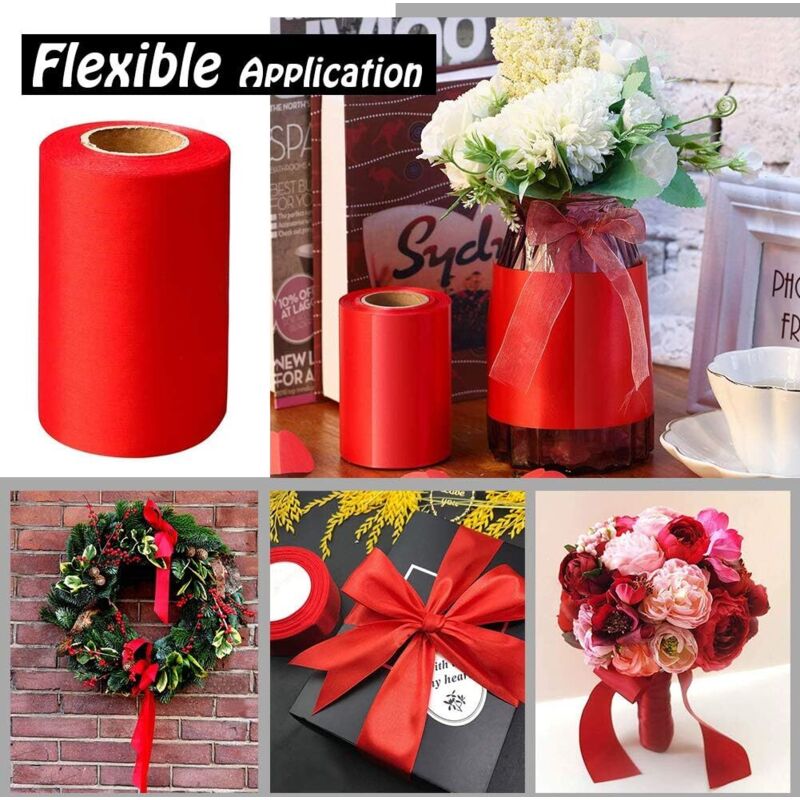 Ruban Gros-grain Solide De 10 Mètres, Tissu Double Face Pour Emballage Cadeau, Décoration De Mariage