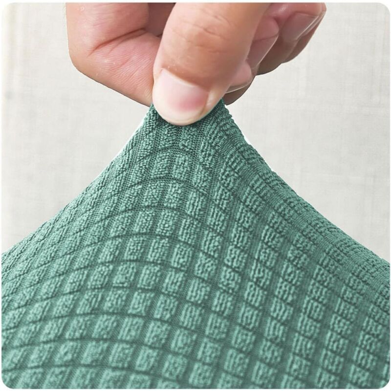 JUNZHE Housses De Siège Imperméables Diamond Lattice 6 Pièces Marine - Protection Chaise Salle à Manger