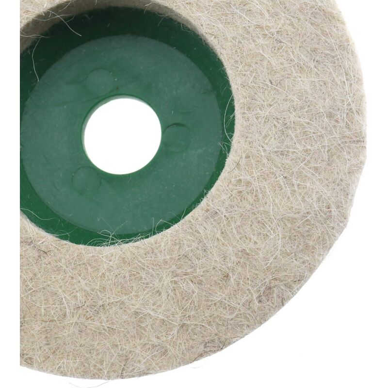 ZSjing Disque de polissage en laine 50 mm/75 mm, tampons de polissage for meuleuse d'angle, disque de polissage en feutre for métal, marbre, verre, céramique, 1 pièce