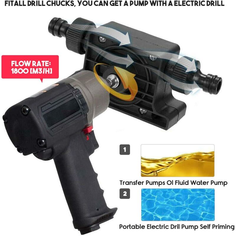 SPR Mini Pompe à Eau Centrifuge Auto-amorçante Portable Jardin - 12