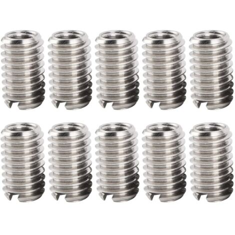 10 Pièces M4 X 0.7mm Filetage Femelle M6 X 1mm Filetage Mâle Inserts écrou Réducteur en Acier Inoxydable pour Ordinateurs Lampes Moules équipement Mécanique-VSIAISV (1/5)