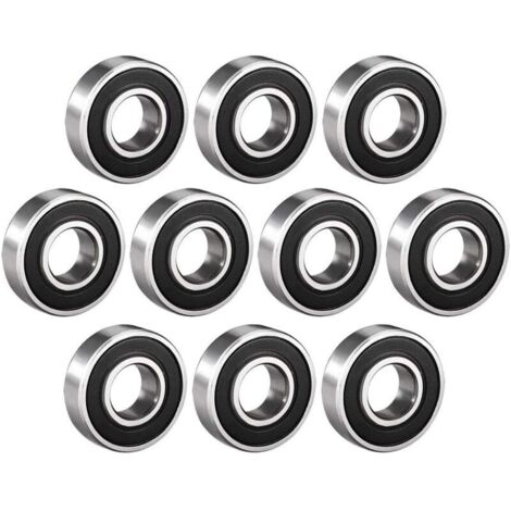 10 Pièces Roulement a Bille, Fabriqué en Acier à Roulements 12 mm x 28 mm x 8 mm, Roulements à Billes à Gorge Profonde Doublement Blindés-VSIAISV (1/5)
